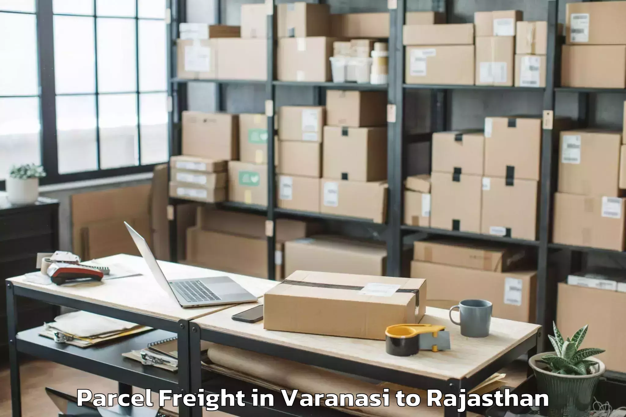 Book Varanasi to Jodhpur National University Jo Parcel Freight